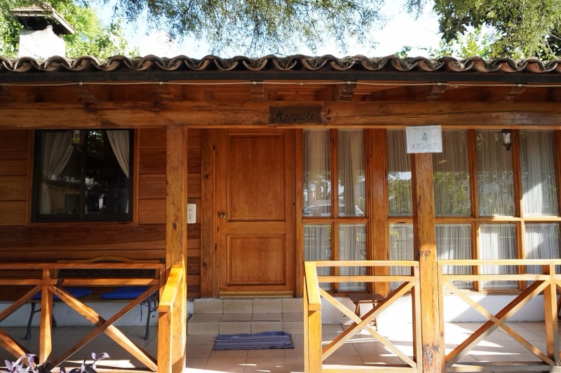 Cabaña Mezquite — porche exterior
