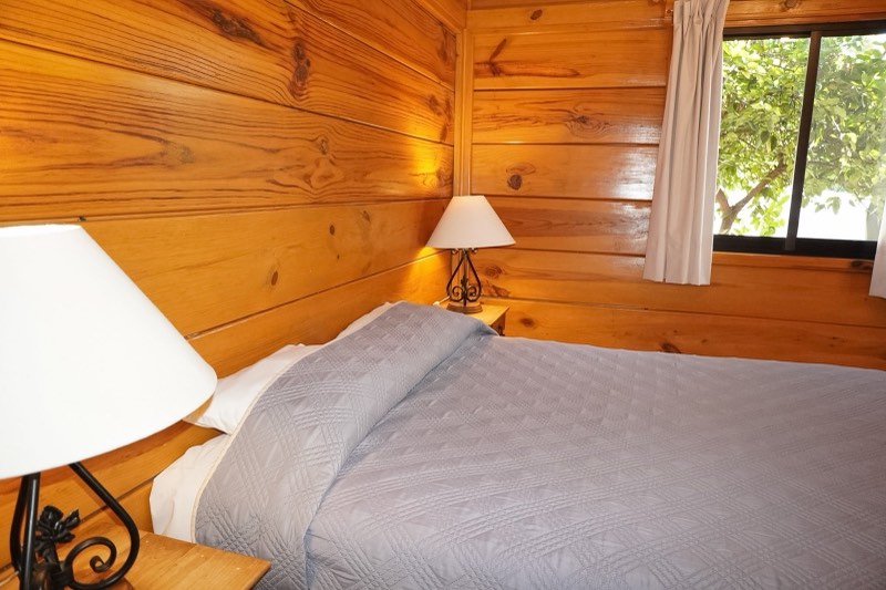 Cabaña Durazno — interior de madera
